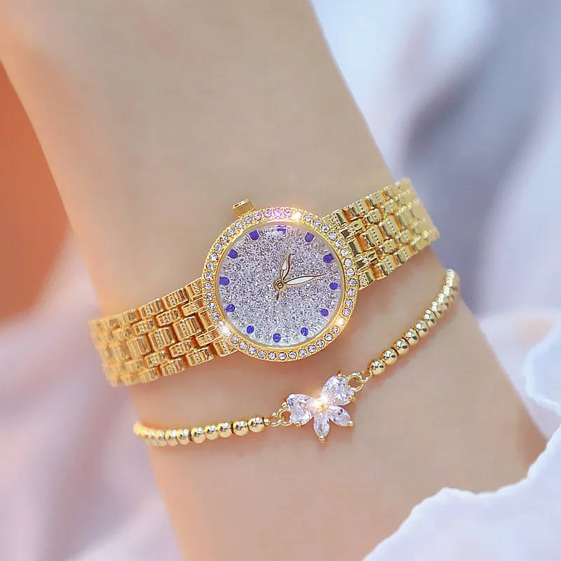 2019 Women Gold Quartz Watches Creative Diamond Small Dial Ladies Wrist Watches Female Wristwatch Clock (SK652), As picture
2019 Women Gold Quartz Watches Creative Diamond Small Dial Ladies Wrist Watches Female Wristwatch Clock (SK652), As picture
