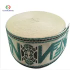 GuanChang factory custom polyester jacquard webbing ribbon elastic strap with your own logo