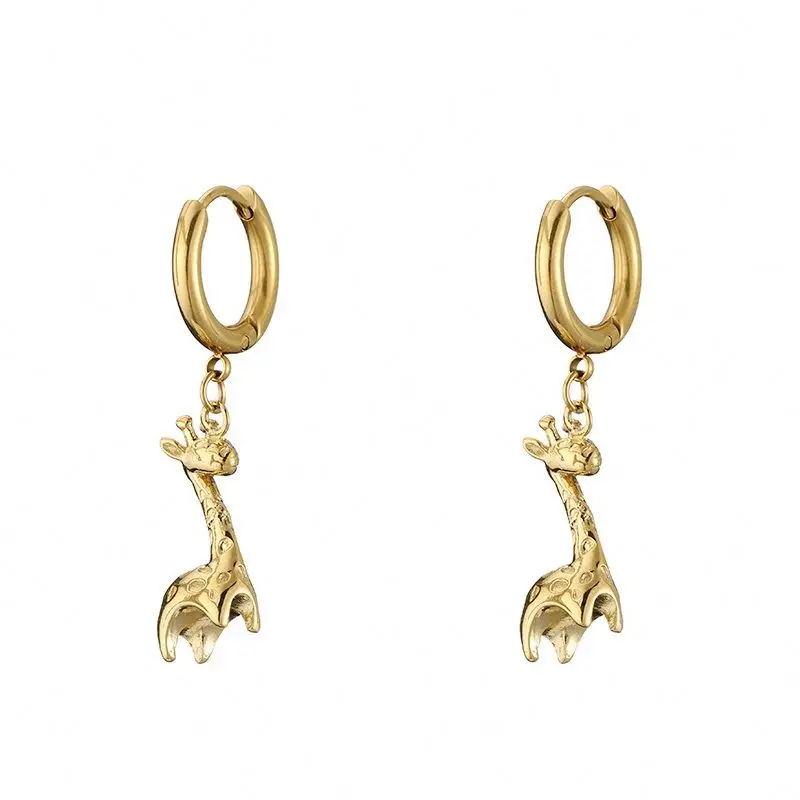 Unique Factory Price Gold Plated Fashion Giraffe Jewelry 3d Pendant Cute Earrings Korean
Unique Factory Price Gold Plated Fashion Giraffe Jewelry 3d Pendant Cute Earrings Korean