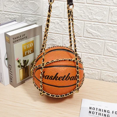 

PU Leather round shape woman ladies black handbags purses basket ball bag basketball purse, Rainbow