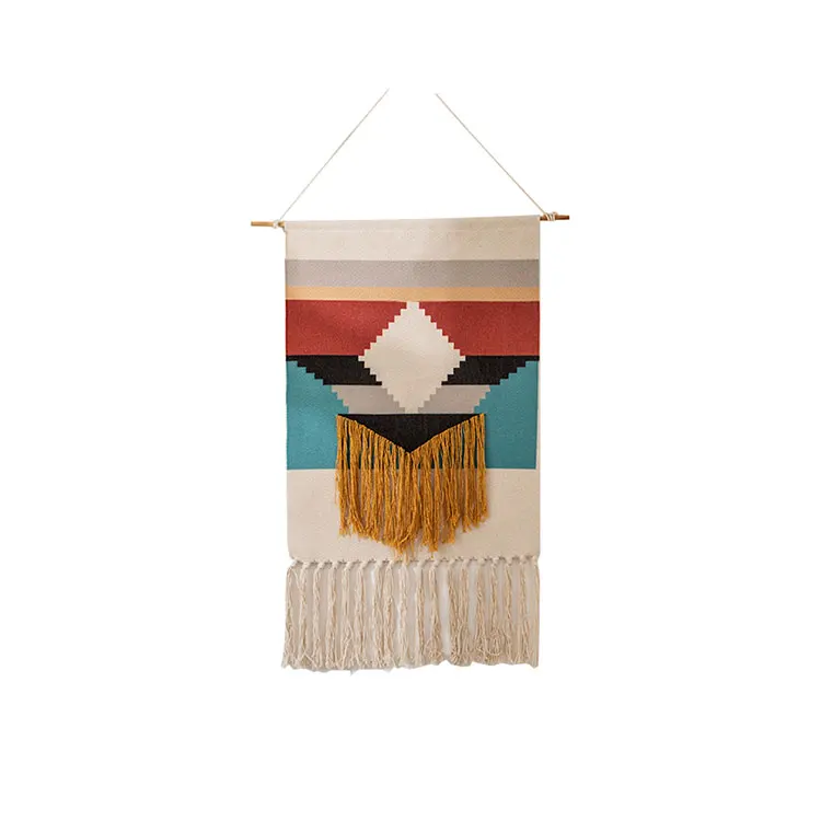 Hand-woven Tassels Home Fabrics Wall Hanging Tapestry Boho Moroccan Carpet For Wall Decoration
Hand-woven Tassels Home Fabrics Wall Hanging Tapestry Boho Moroccan Carpet For Wall Decoration