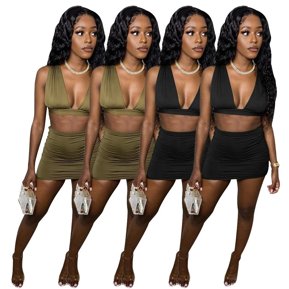 MT255-6059 Wholesale ladies fashion sexy solid color pleated two-piece dress women clothing sets
MT255-6059 Wholesale ladies fashion sexy solid color pleated two-piece dress women clothing sets