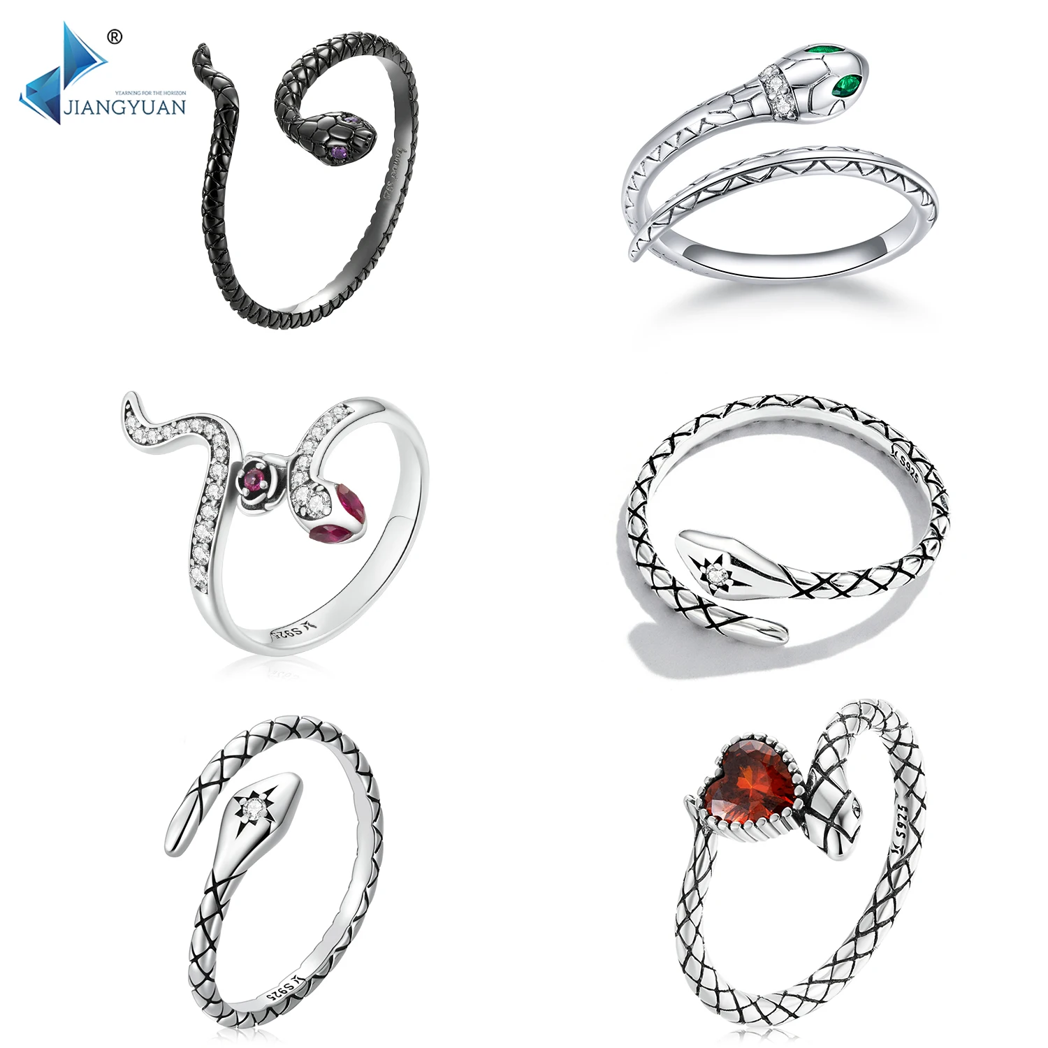 Best Selling Classics Design 925 sterling silver black snake rings open ring size adjuster engraved gemstone ring for hip hop
Best Selling Classics Design 925 sterling silver black snake rings open ring size adjuster engraved gemstone ring for hip hop