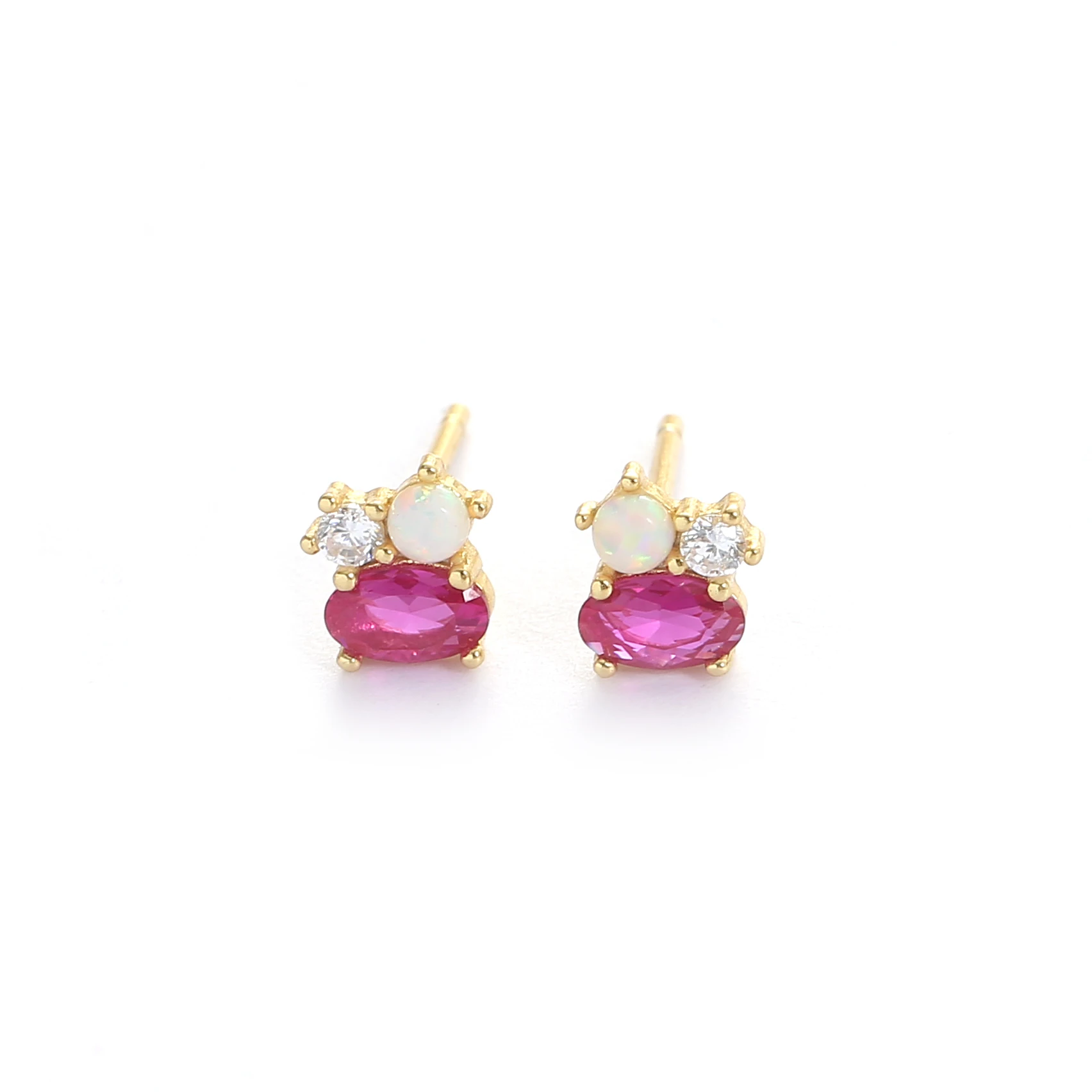 Wholesale Custom New Designs 14K Gold Plated 925 Sterling Silver Opal Zircon small Earrings, 14k gold/ oem
Wholesale Custom New Designs 14K Gold Plated 925 Sterling Silver Opal Zircon small Earrings, 14k gold/ oem