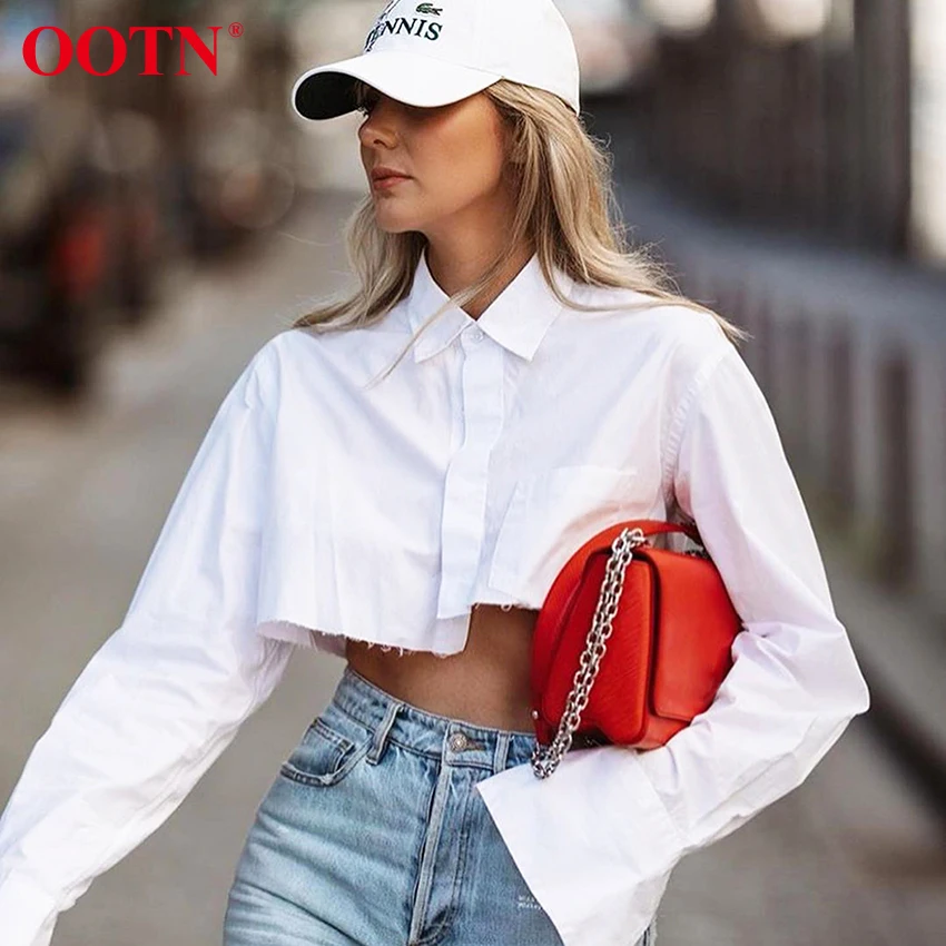 OOTN Long Sleeve Spring Ladies Solid Loose Boyfriend Crop Style Shirt Cotton Shirts Womens Tops And Blouses
OOTN Long Sleeve Spring Ladies Solid Loose Boyfriend Crop Style Shirt Cotton Shirts Womens Tops And Blouses