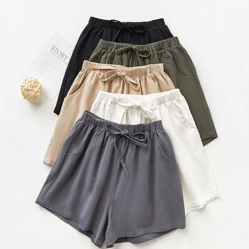 2021 New Women's Shorts Hot Summer Casual Cotton Linen Shorts Mid Waist Short Fashion Woman Streetwear Short Pants, 8colors for choose
2021 New Women's Shorts Hot Summer Casual Cotton Linen Shorts Mid Waist Short Fashion Woman Streetwear Short Pants, 8colors for choose