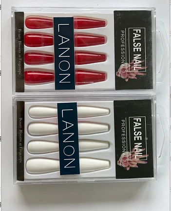 LANON Press On Long Full Cover False Nail Tips Soild Color Ballet False Nails
LANON Press On Long Full Cover False Nail Tips Soild Color Ballet False Nails