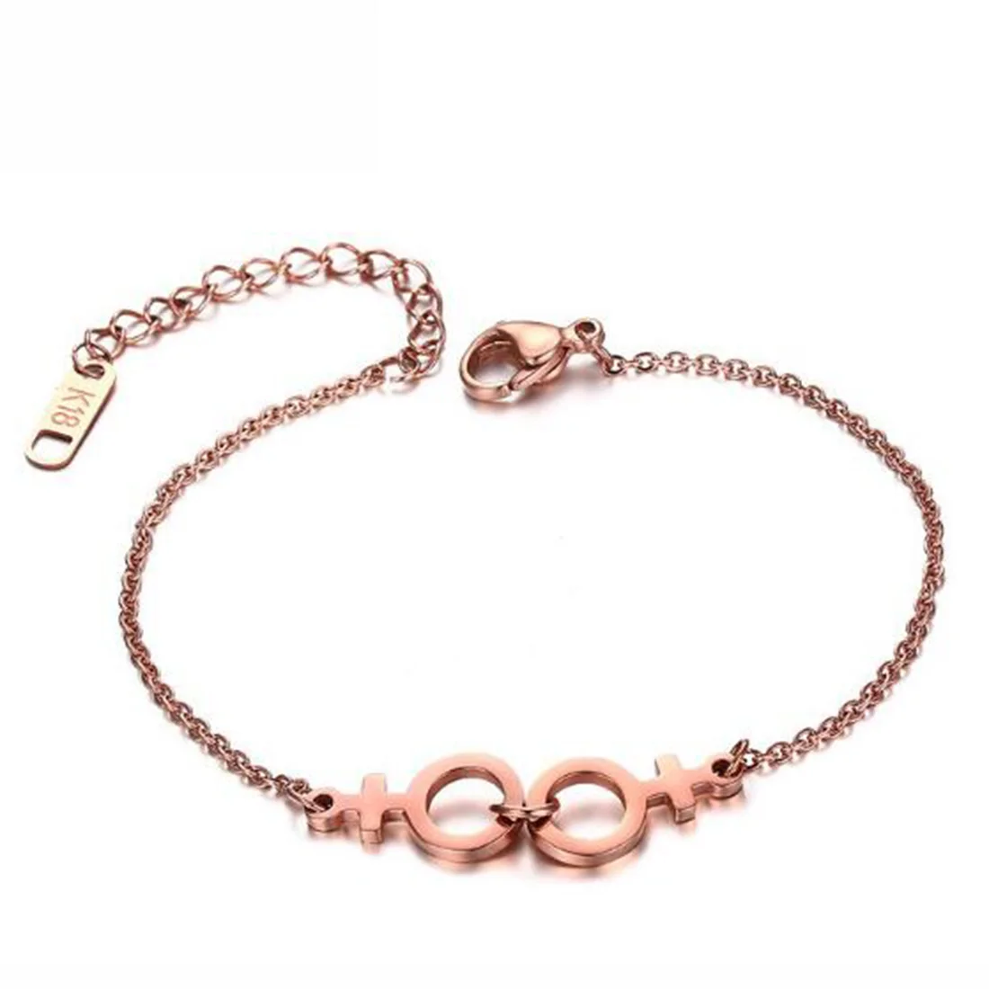 BRJSF00120 Womens Surgical Steel Gender Signet Gay Pride Anklet Link Chain Charm Bracelet Rose Gold
BRJSF00120 Womens Surgical Steel Gender Signet Gay Pride Anklet Link Chain Charm Bracelet Rose Gold
