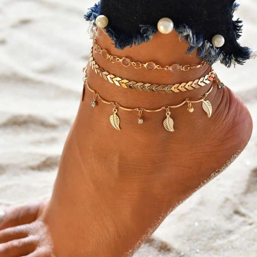 XuQian 3 Pcs Alloy Adjustable Layered Beach Anklet Set for Women Girls Chain Jewelry
XuQian 3 Pcs Alloy Adjustable Layered Beach Anklet Set for Women Girls Chain Jewelry