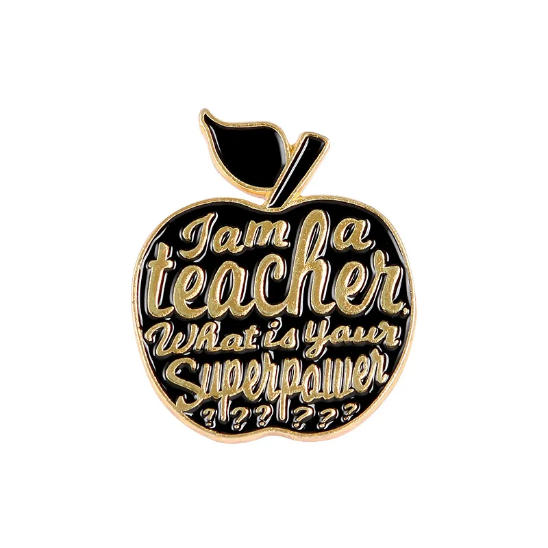 4 Colors Apples Enamel Pins Custom Teacher Super Power Brooches Fashion Bag Button Badge Enlightenment Jewelry Gift for Teachers
4 Colors Apples Enamel Pins Custom Teacher Super Power Brooches Fashion Bag Button Badge Enlightenment Jewelry Gift for Teachers
