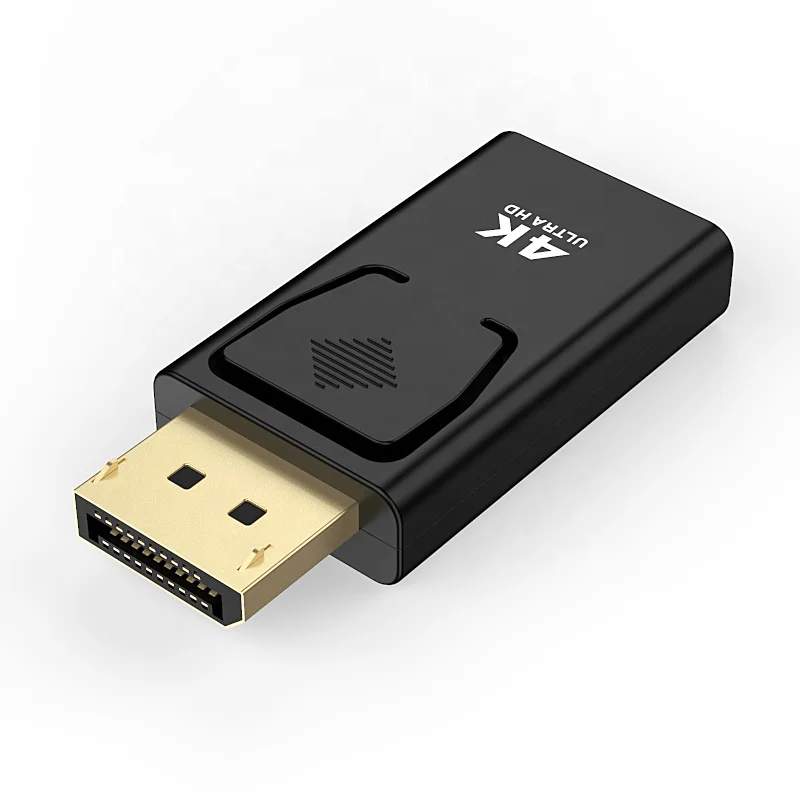 Gold plated Display Port Male to HDMI Female Adapter Converter 4K DP to HDMI connector, Black
Gold plated Display Port Male to HDMI Female Adapter Converter 4K DP to HDMI connector, Black