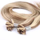 Hot Sale Brazilian Blonde Human Remy Hair Extensions Flat Tip Hair Extensions