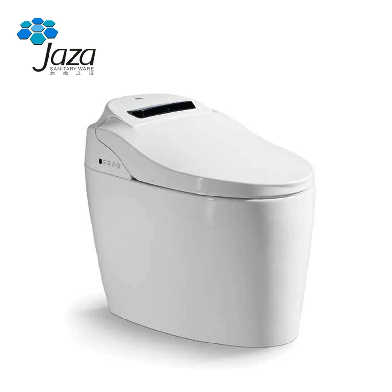 IC-78003 High quality electronic automatic ceramics siphon flushing floor mounted ceramic wc smart one-piece intelligent toilet