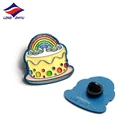 Longzhiyu 13 years china supplier make your own metal lapel pins cake badges custom enamel pins