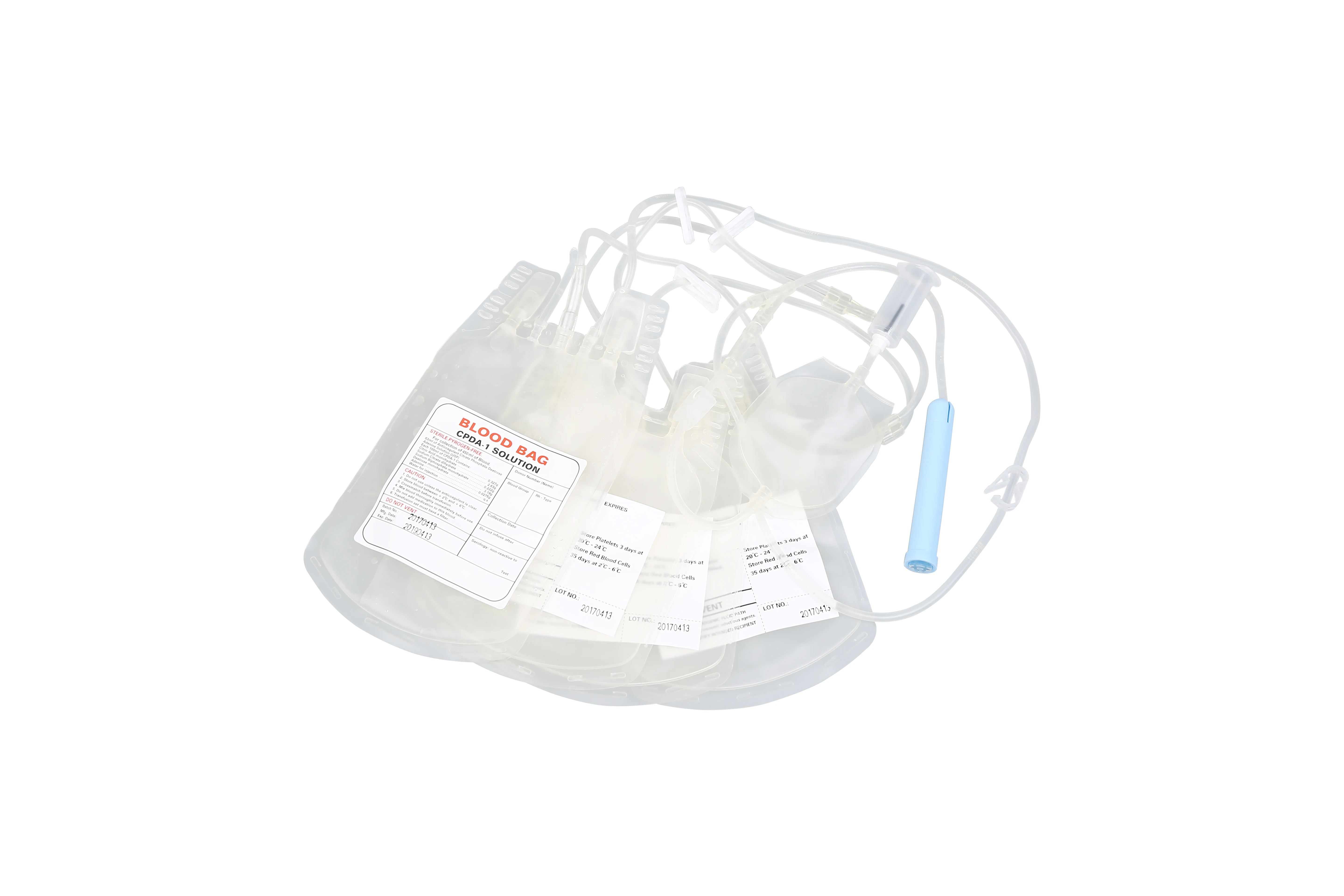 Disposable Blood Collection Bag CPDA1/CPD+SAGM 450ml single/double