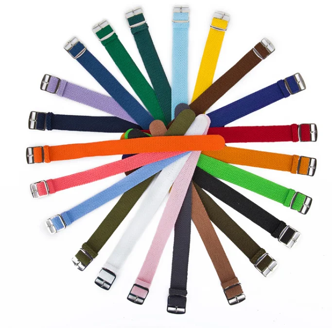 High quality woven watchband factory direct sales 18mm 20mm 22mm Perlon Watch Strap, Multi colors
High quality woven watchband factory direct sales 18mm 20mm 22mm Perlon Watch Strap, Multi colors
