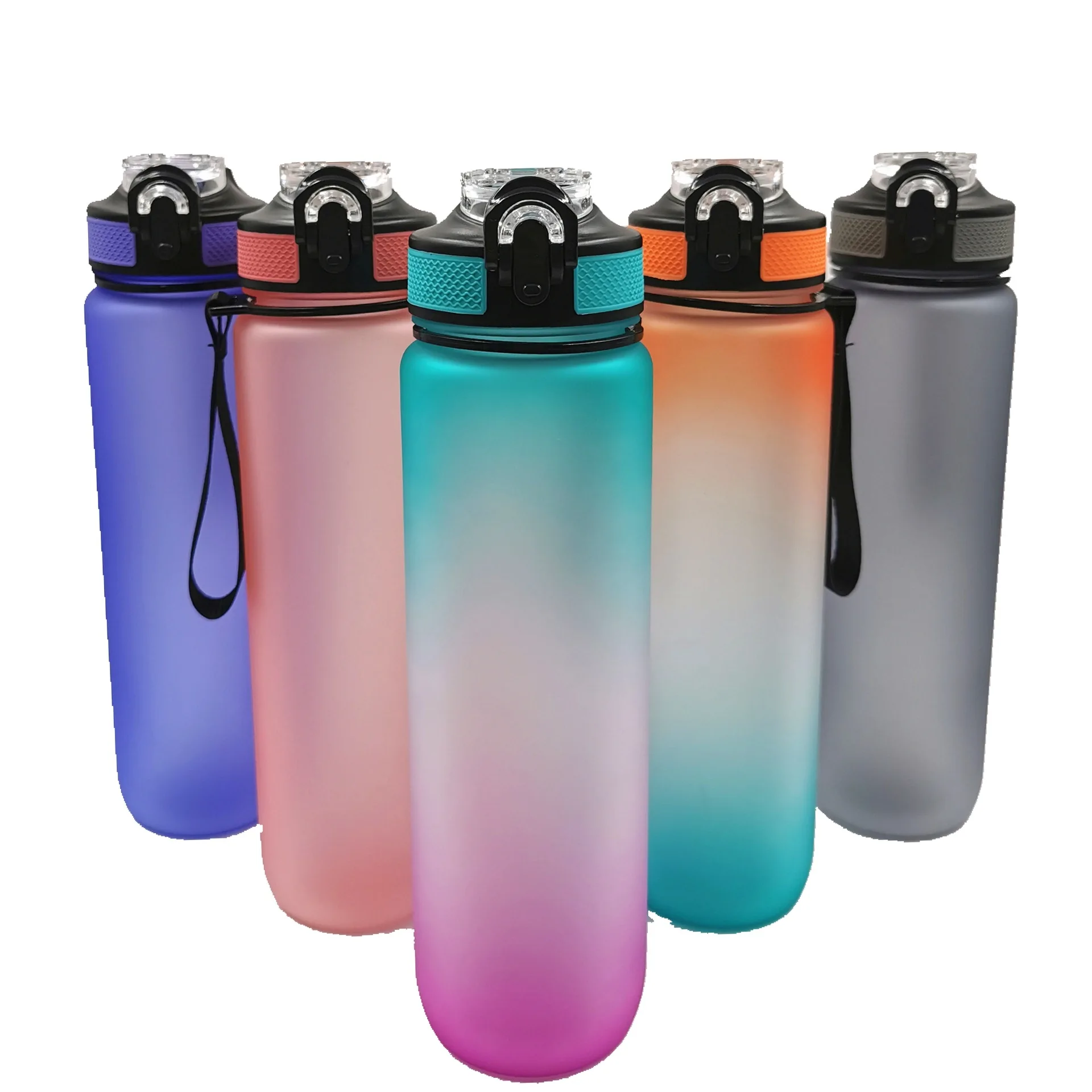 Food Grade Plastic Water Bottle Drinking 32oz 1000ml Tritan Water Bottle With Time Marker And customized Logo Printed, Colors
Food Grade Plastic Water Bottle Drinking 32oz 1000ml Tritan Water Bottle With Time Marker And customized Logo Printed, Colors