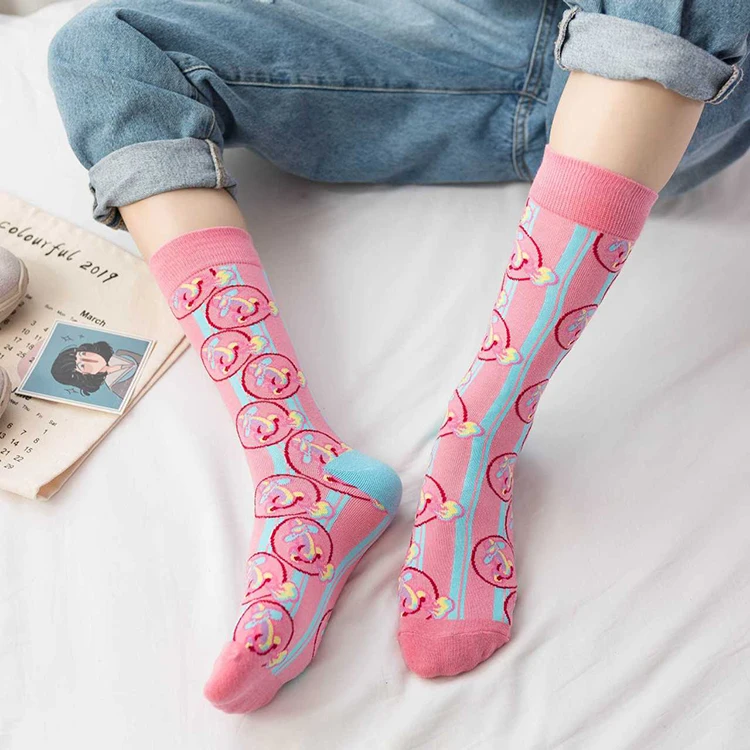 Hot sale socks women foot warm polyester jacquard thick custom slouch long women's socks, As picture shows
Hot sale socks women foot warm polyester jacquard thick custom slouch long women's socks, As picture shows