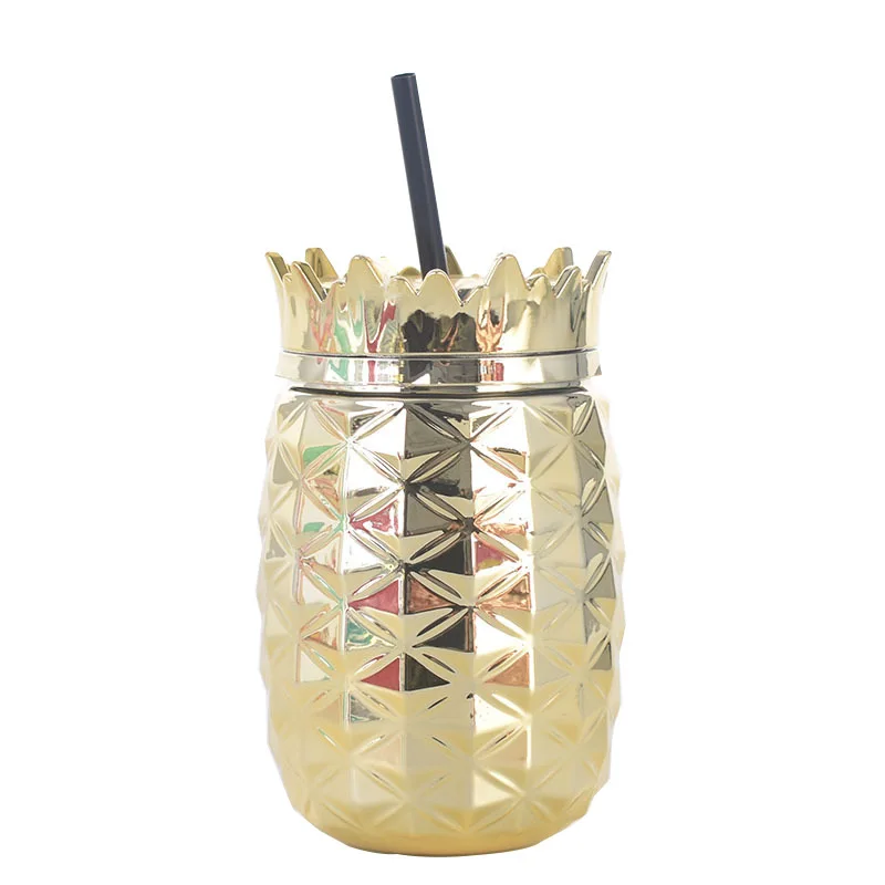 Electroplated Plastics Diamond Pineapple Cups Creative Adult Straw Cup Electroplated Fruit Juicer Cup
Electroplated Plastics Diamond Pineapple Cups Creative Adult Straw Cup Electroplated Fruit Juicer Cup