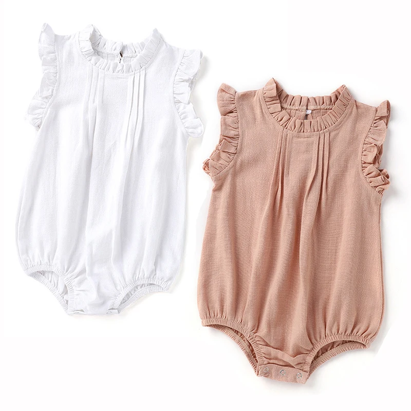 ins HOT Sleeveless baby girls ClothesSummer Cotton Linen Solid color newborn baby girl romper 2years baby girl clothes
ins HOT Sleeveless baby girls ClothesSummer Cotton Linen Solid color newborn baby girl romper 2years baby girl clothes
