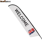 3.5m knife Flag Custom Size feather banner flag flying