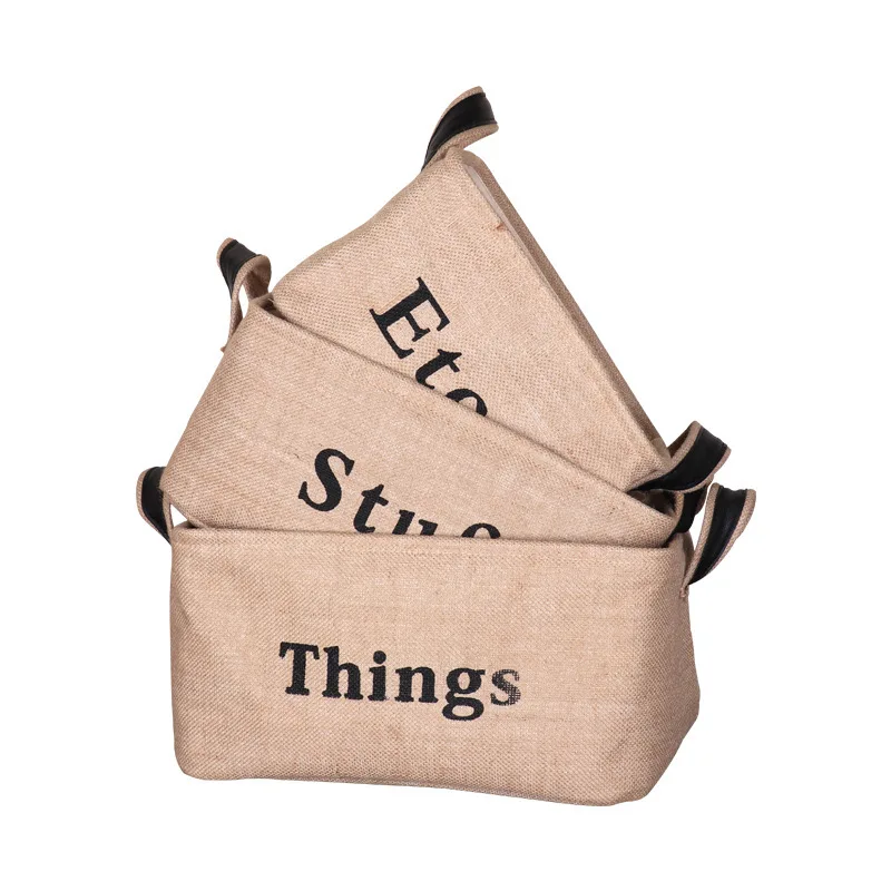 New Products In Stock Jute Storage Baskets Fashionable Baskets With Handles For Sundries Daily Clothes Organizer, Light khaki
New Products In Stock Jute Storage Baskets Fashionable Baskets With Handles For Sundries Daily Clothes Organizer, Light khaki