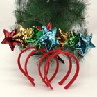 new arrivals 2020 Hairband Christmas Star paillette Reindeer Antler Headband For New Year Party decoration