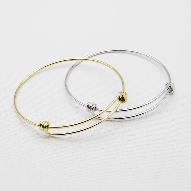 Wholesale 100% Stainless Steel DIY Charm Bangle 62MM Jewelry Making Expandable Wire Bangles Bracelets
Wholesale 100% Stainless Steel DIY Charm Bangle 62MM Jewelry Making Expandable Wire Bangles Bracelets