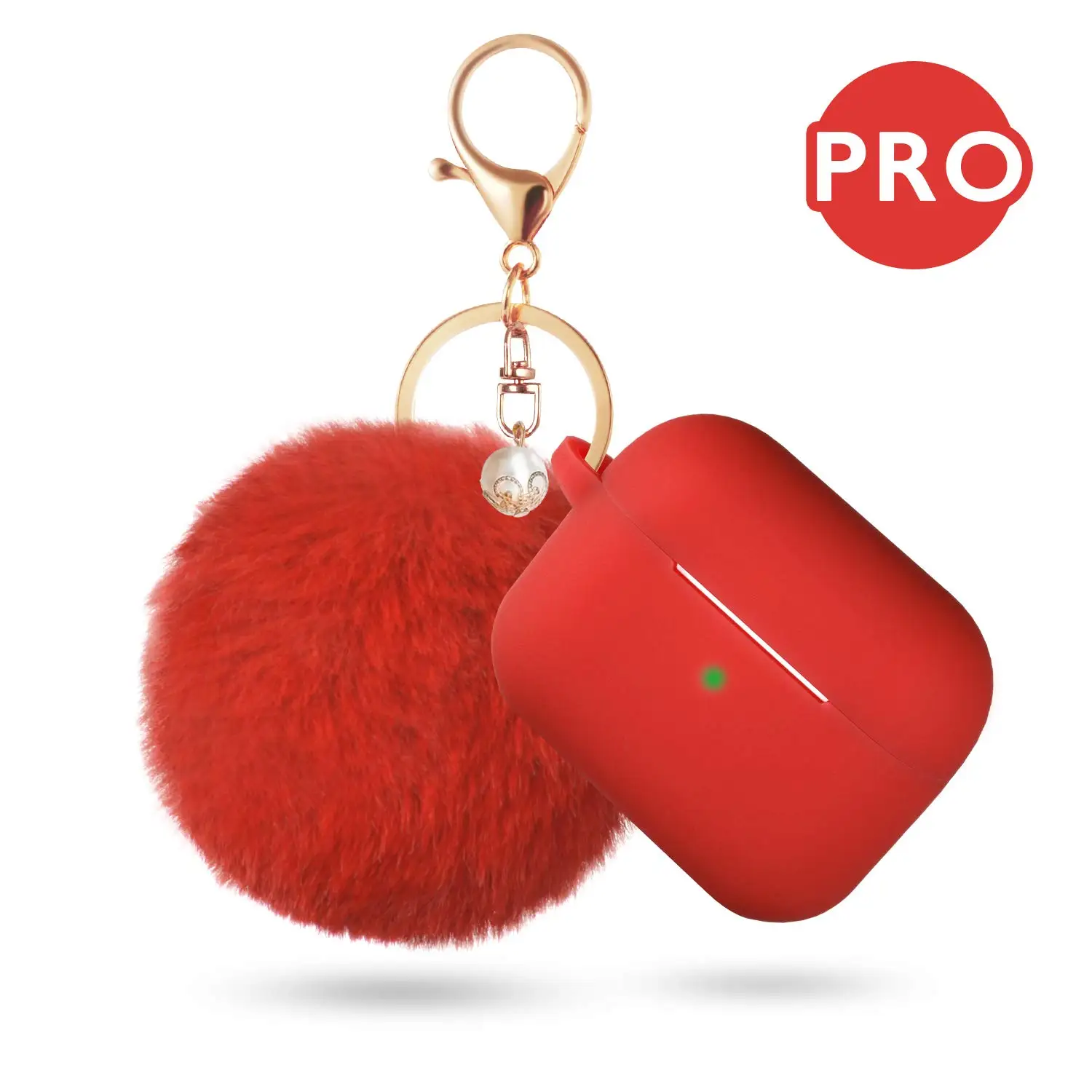 Anti-lost cord designer furball pom pom waterproof silicone soft pink case for airpod pro case
Anti-lost cord designer furball pom pom waterproof silicone soft pink case for airpod pro case