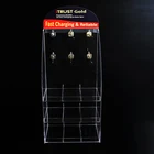 Custom made metal hook table key ring key chain acrylic display racks stand
