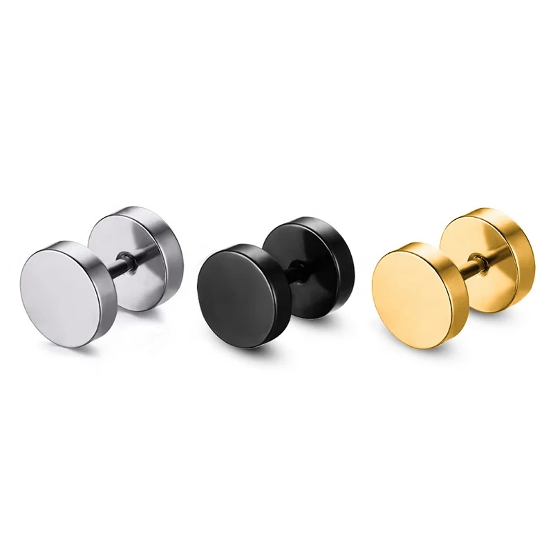 Fashion Black Stainless Steel Earrings For Women Men Gothic Punk Style Dumbbells Male Stud Earrings, Colors
Fashion Black Stainless Steel Earrings For Women Men Gothic Punk Style Dumbbells Male Stud Earrings, Colors