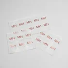 Unique Rose Gold Foil Circle Stickers Embossed Logo Round Sticker