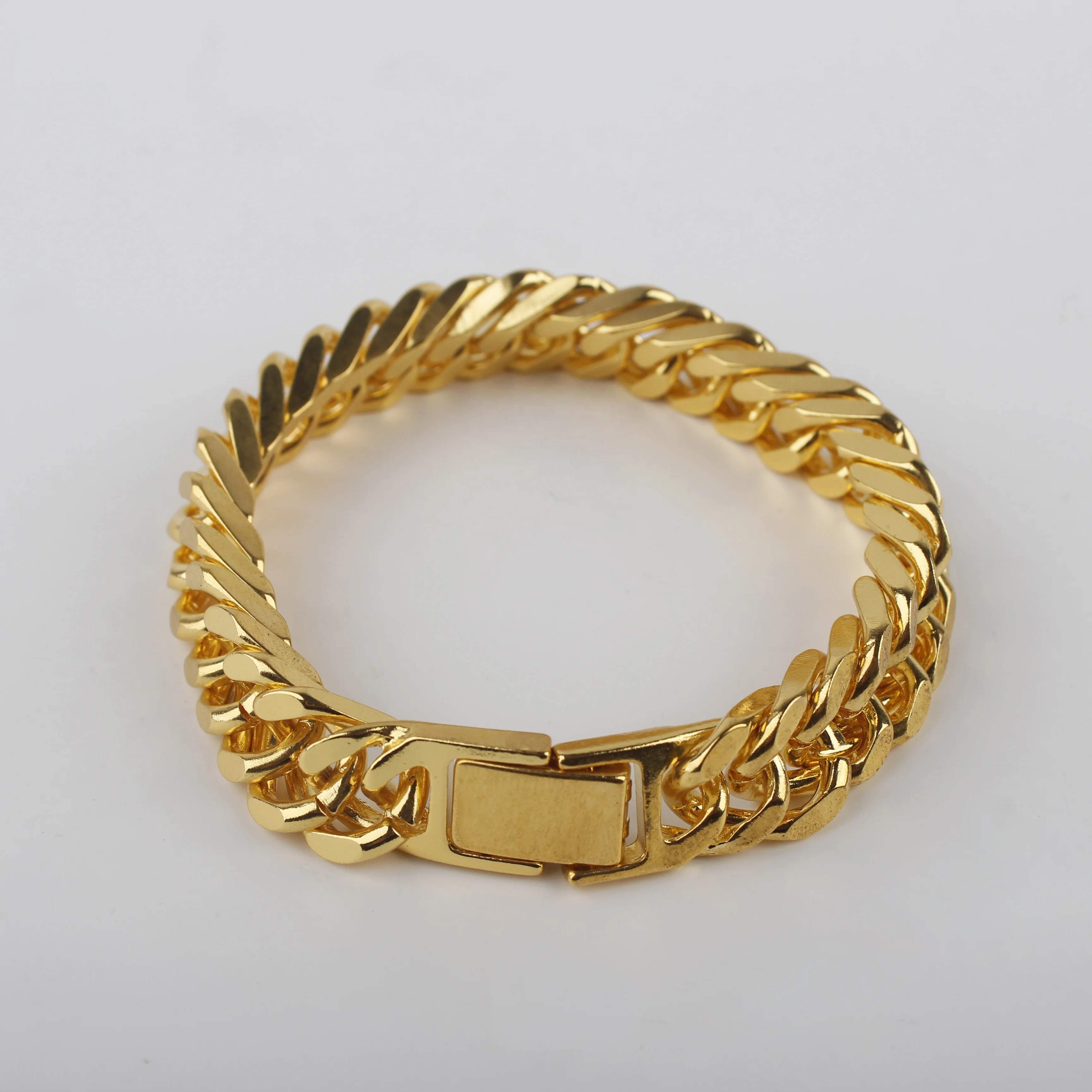 Cuban Simple Gold Stainless Steel Cuban Bracelet Retro Men's Hook Bracelet Jewellery Male Hip Hop Bracelet
Cuban Simple Gold Stainless Steel Cuban Bracelet Retro Men's Hook Bracelet Jewellery Male Hip Hop Bracelet