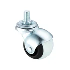 WBD plastic ball caster wheel thread stem medical castor