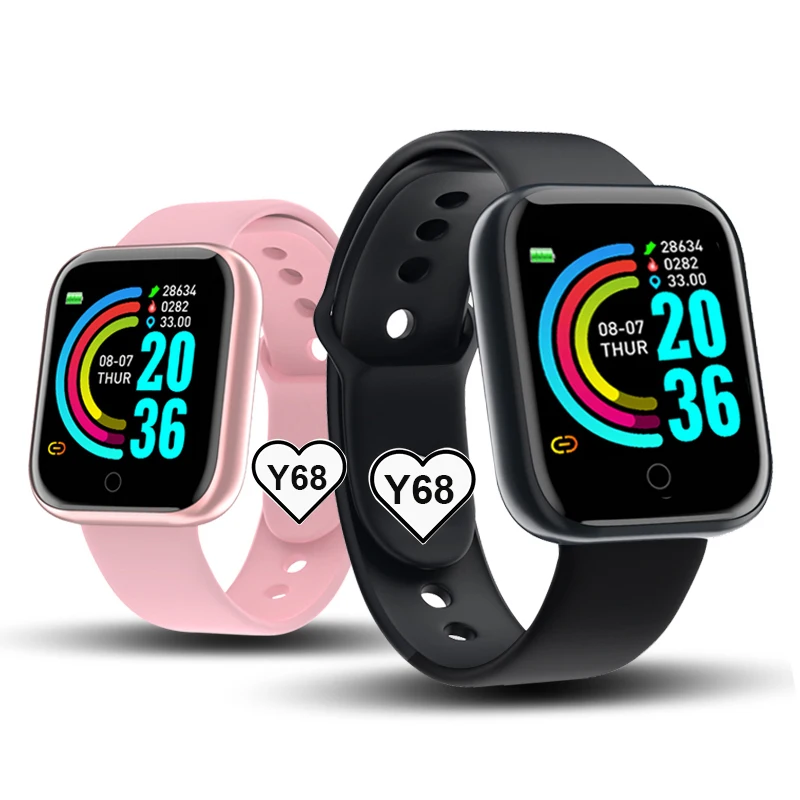 2021 cheap price hot sell smartwatch smart watch Y68 smart bracelet with heart rate sensor support FITPRO APP, Black/white/pink 
2021 cheap price hot sell smartwatch smart watch Y68 smart bracelet with heart rate sensor support FITPRO APP, Black/white/pink
