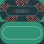 HX Table Cloth Casino Poker mat Texas Hold'em Poker Table Rubber Mat with Shoulder Bag accessories poker table mat