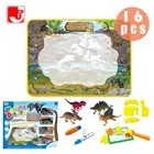 Wholesale Magic Aqua Painting Water Drawing Mat Amazon Dinosaur Doodle canvas 16 pieces Board Toys