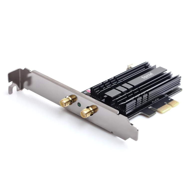 FV-AX3000 AX200/9260AC Chip WiFi 6 Generation PCI-E Wireless Card 5G Desktop PC Dual Band Gigabit Built-in BLE 5.1
FV-AX3000 AX200/9260AC Chip WiFi 6 Generation PCI-E Wireless Card 5G Desktop PC Dual Band Gigabit Built-in BLE 5.1