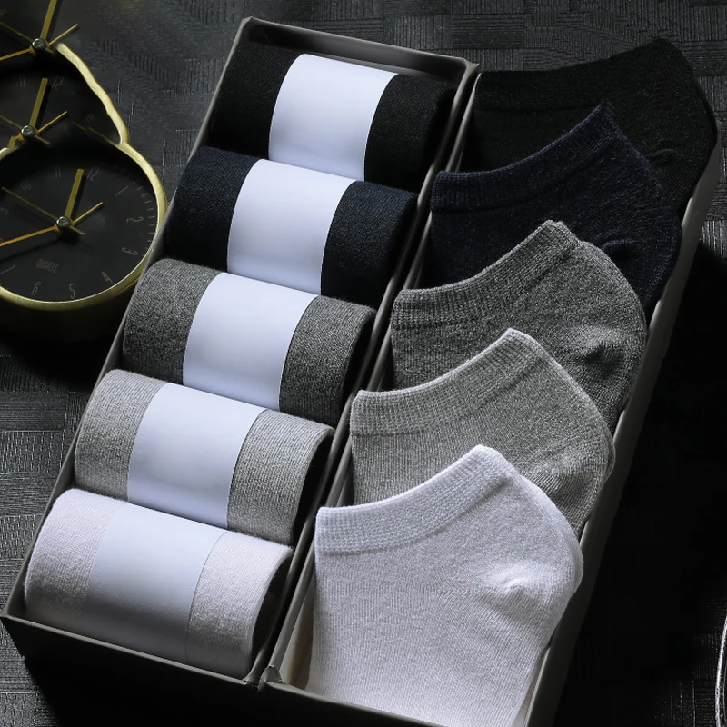 5 Pairs 100% Cotton Summer Autumn Men Colorful Business Socks Set Nano Casual Ankle Short Socks
5 Pairs 100% Cotton Summer Autumn Men Colorful Business Socks Set Nano Casual Ankle Short Socks