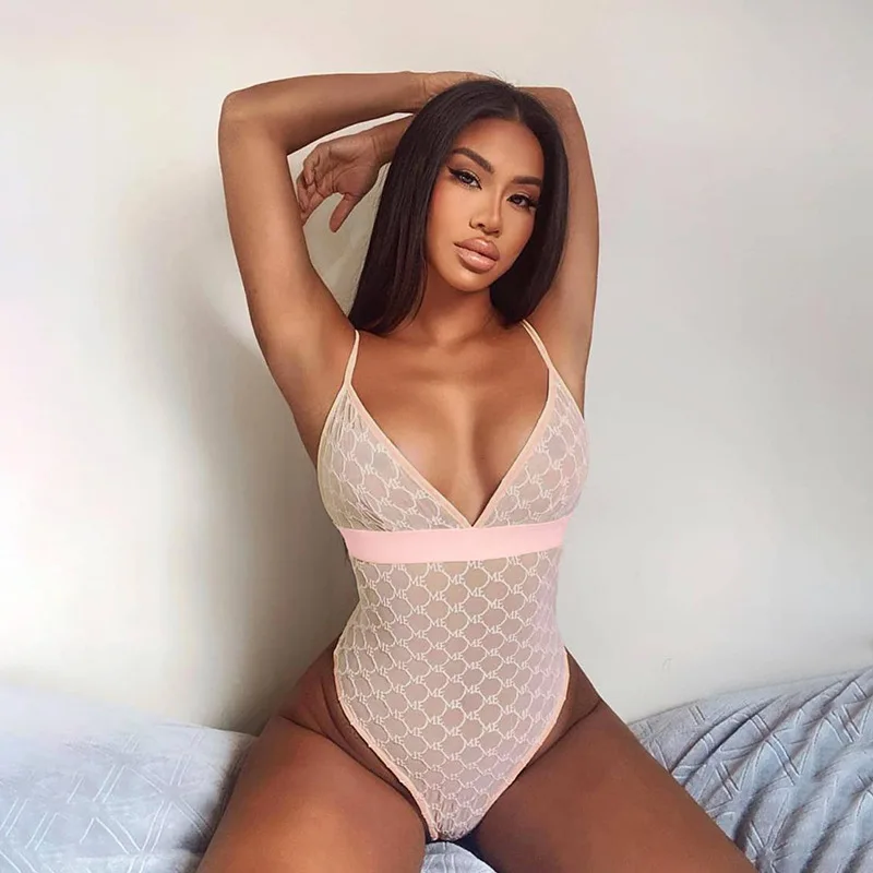 Summer Sexy Y2K Top Bodysuit 2021 Sleeveless V Neck Bodysuits Breathable Femme Sexy Tank Top Mesh Print Bodysuit, Customized color
Summer Sexy Y2K Top Bodysuit 2021 Sleeveless V Neck Bodysuits Breathable Femme Sexy Tank Top Mesh Print Bodysuit, Customized color