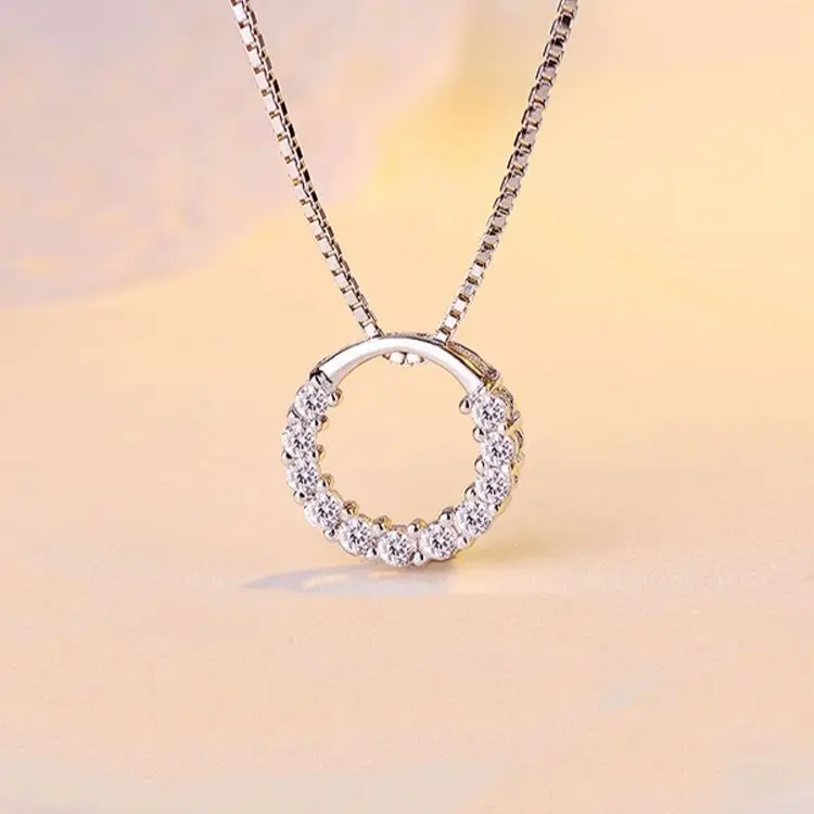 BELLEWORLD New Fashion Jewelry 925 Sterling Silver Circle Pendant Necklace Geometric Cubic Zirconia Hollow Ring Pendant Necklace, Gold color,silver color 
BELLEWORLD New Fashion Jewelry 925 Sterling Silver Circle Pendant Necklace Geometric Cubic Zirconia Hollow Ring Pendant Necklace, Gold color,silver color