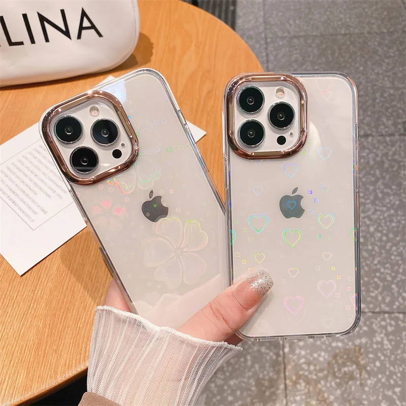 Sparkly Iridescent Laser Changing Color Glitter Rainbow Clear Transparent Thick Defender Phone Case Cover for iPhone 13
Sparkly Iridescent Laser Changing Color Glitter Rainbow Clear Transparent Thick Defender Phone Case Cover for iPhone 13