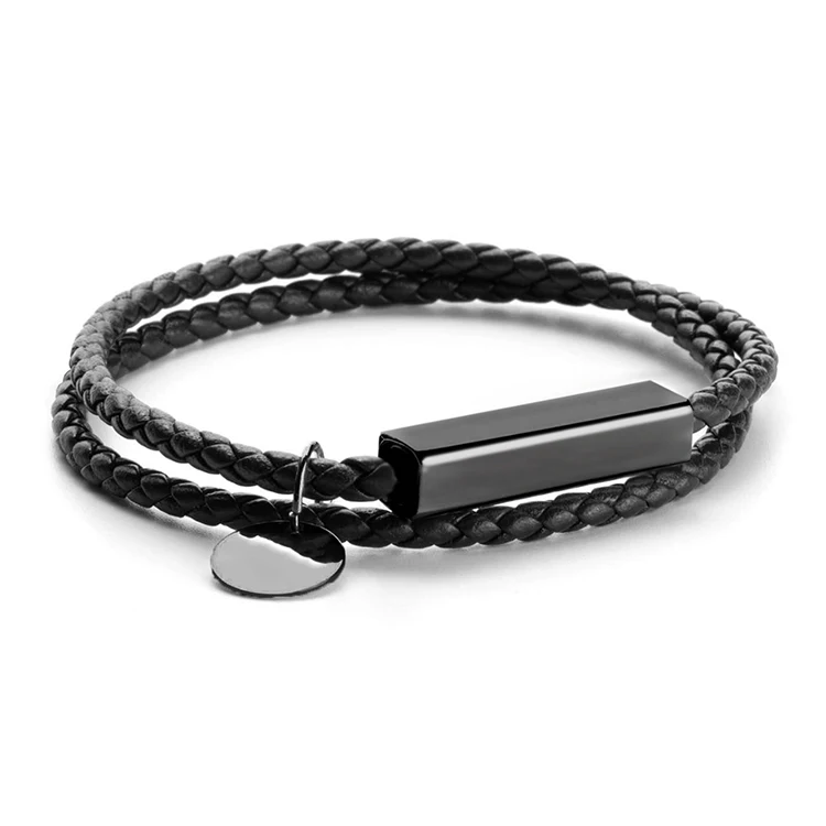 New Product Stainless Steel Mens Wrist Jewelry Unisex White Leather Clasp Bangles Bracelet
New Product Stainless Steel Mens Wrist Jewelry Unisex White Leather Clasp Bangles Bracelet