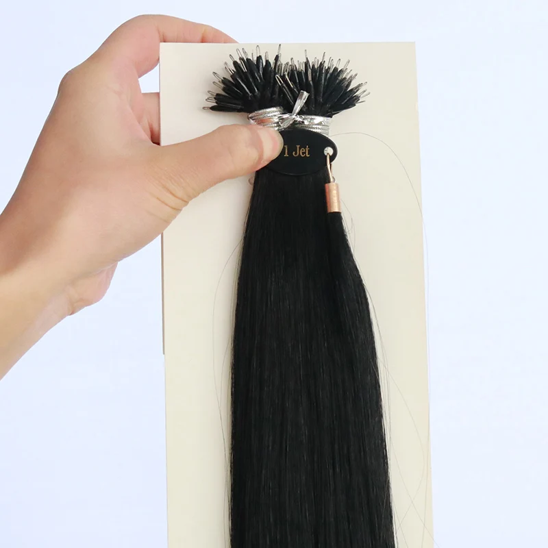 Changshunfa micro nano ring black 1B hair extensions russian remi hair with nano ring
Changshunfa micro nano ring black 1B hair extensions russian remi hair with nano ring