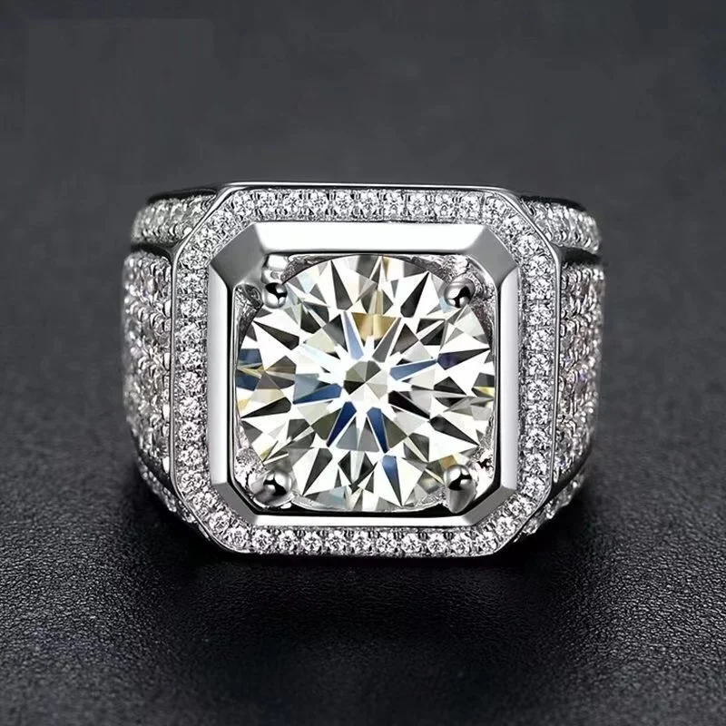 High Level Good Quality Engagement Ring Moissanite Diamond Wedding Ring For Men
High Level Good Quality Engagement Ring Moissanite Diamond Wedding Ring For Men