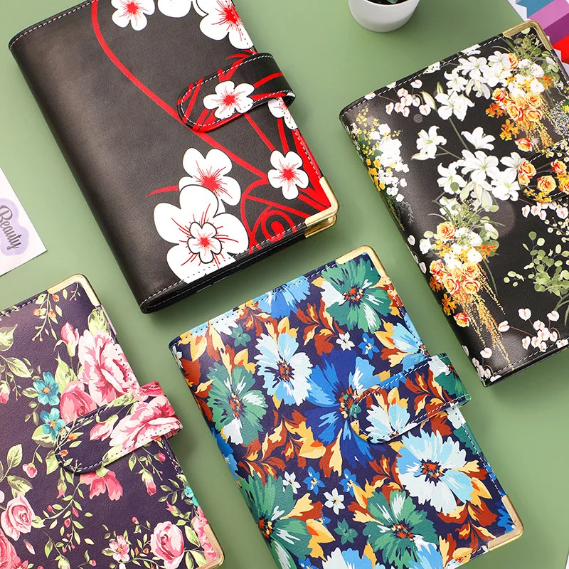 wholesale 6 ring pu leather loose leaf flower A6 budget binder planner cash card wallet custom book notebook binder
wholesale 6 ring pu leather loose leaf flower A6 budget binder planner cash card wallet custom book notebook binder