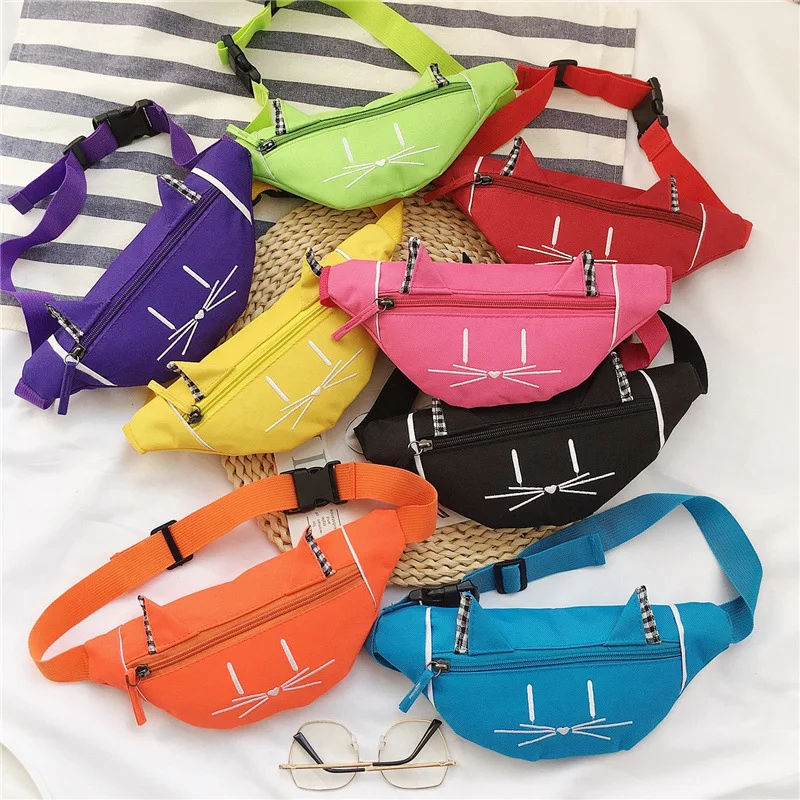 2022 New design embroidery cat kids canvas fanny pack fashion cute carton baby girls waist bag, 8 colors
2022 New design embroidery cat kids canvas fanny pack fashion cute carton baby girls waist bag, 8 colors
