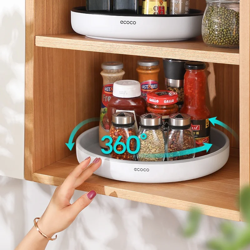 360 Rotating Storage Rack Multifunctional Seasoning Organizer Shelf Oilproof Non-slip Kitchen supplies Holder For Home, Black, grey
360 Rotating Storage Rack Multifunctional Seasoning Organizer Shelf Oilproof Non-slip Kitchen supplies Holder For Home, Black, grey