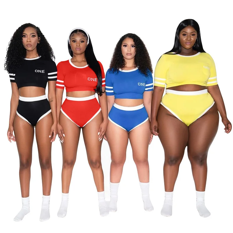 Wholesale Women Summer Plus Size Running Work Out Gym Yoga Fitness Sports Crop Top and Shorts Set, 4 colors as pictures
Wholesale Women Summer Plus Size Running Work Out Gym Yoga Fitness Sports Crop Top and Shorts Set, 4 colors as pictures