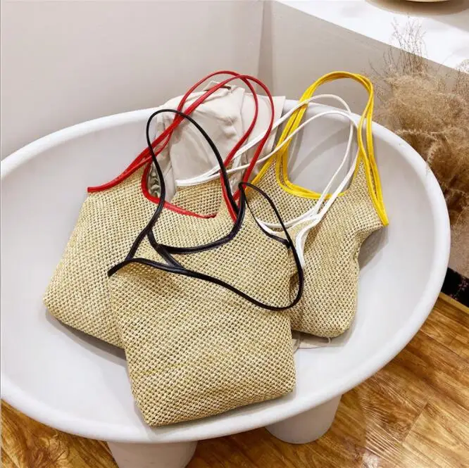 Soft Large Straw Handle Tote Bag Tote Retro Summer Beach Bag Women Straw Bags Handmade Woven Shoulder handbag
Soft Large Straw Handle Tote Bag Tote Retro Summer Beach Bag Women Straw Bags Handmade Woven Shoulder handbag